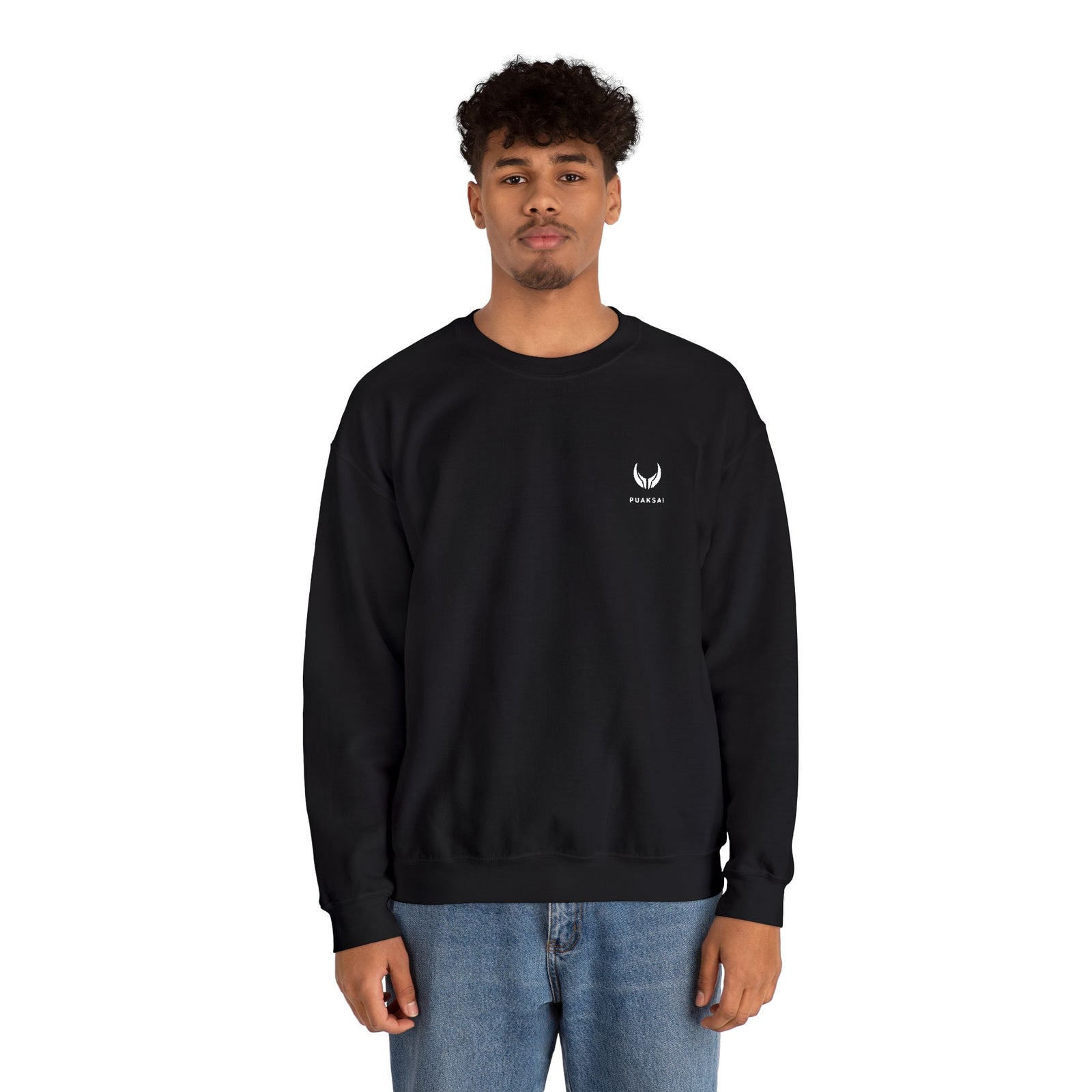 PUAKSAI Core Crewneck Black — lifestyle, everyday streetwear